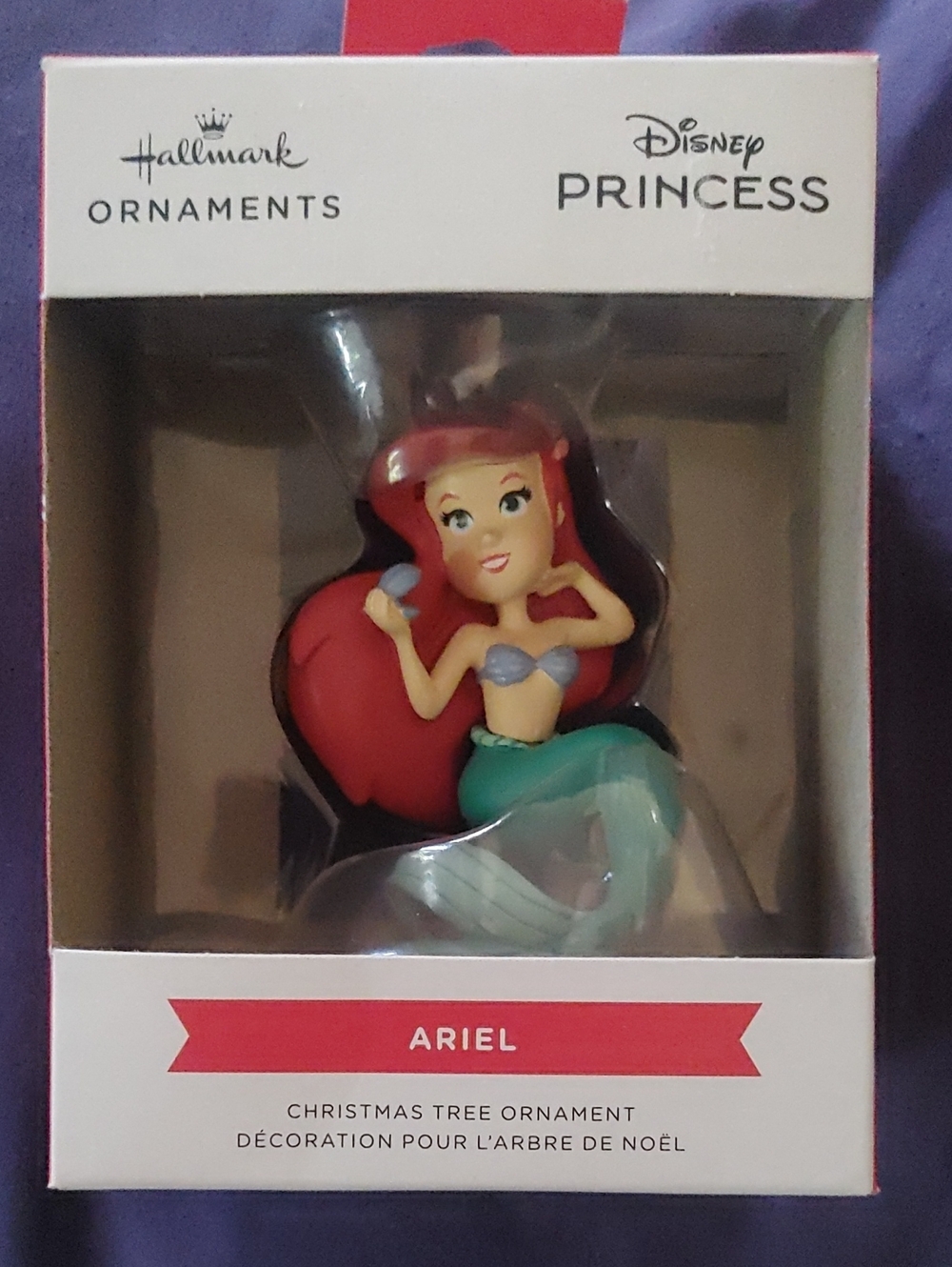 Hallmark Ariel Disney Princess Ornament - Red Hair & Green Tail